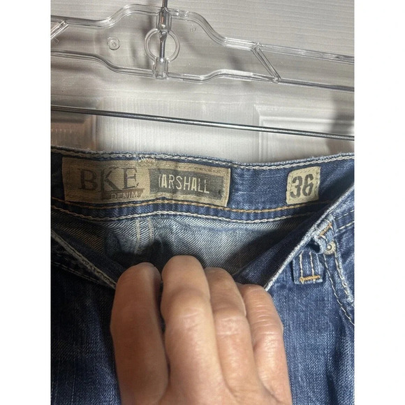 BKE Denim Marshall Mens Distressed Blue Jeans Men’s Size 36 X 32 - Picture 10 of 11